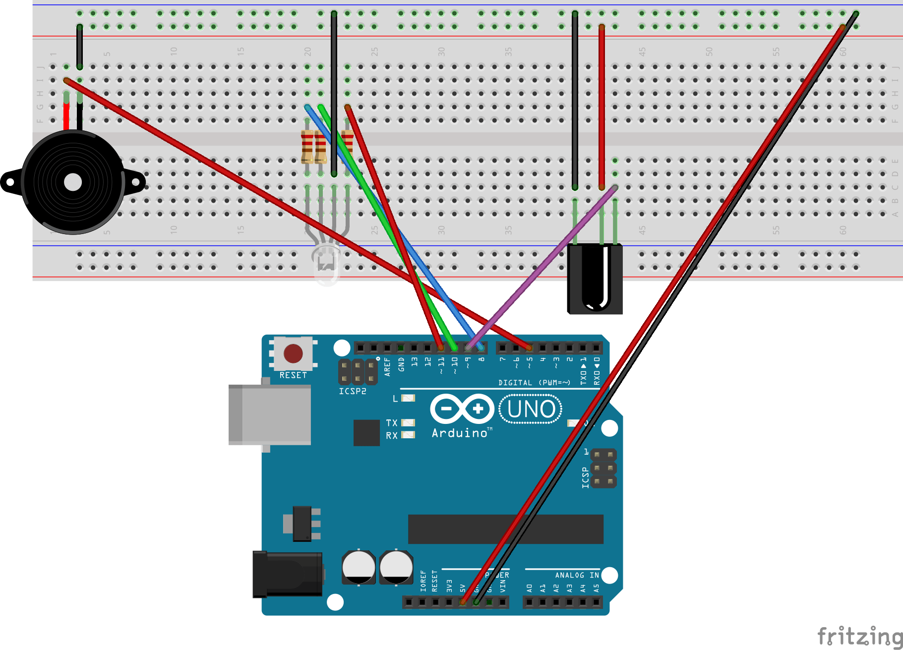 Diagram of the safe lock project